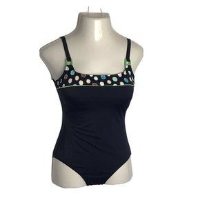 It Figures! One-Piece Swimsuit ~ Navy Blue ~ Sz 10